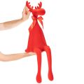 Dekorativ älgfigur, flockad hylla med rosett, 80 cm | Floristik24.se