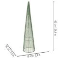 Metallkottar, gröna, för blomsterarrangemang, 62 cm, 2 stycken | Floristik24.se