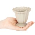 Dekorativ skål, krämfärgad trofé, liten, 10 cm | Floristik24.se