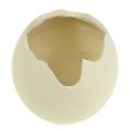 Floristik24 Keramisk ägg öppen grädde H12cm 2st