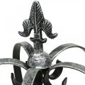 Floristik24 Deco krona antik silverlook metall Ø18cm H26cm