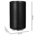 Rund magnetisk ljushållare, mattsvart, för 25 mm koniska ljus, 4 stycken | Floristik24.se