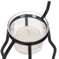 Renljusstake med värmeljus i glas, 15 cm | Floristik24.se