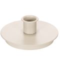 Floristik24 Runda krämfärgade ljusstakar för spetsljus, bordsdekoration, 10 cm, 2 stycken