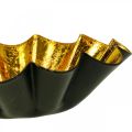 Floristik24 Värmeljushållare Juldekoration bakform svart guld Ø10cm
