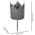 Värmeljushållare med spik, husformade hållare för blockljus, 6 cm, 2 st | Floristik24.se