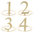 Floristik24 Ljusring med koniska ljusnummerset för adventskrans 3 cm 4 st