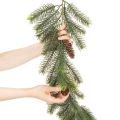Dekorativ tallgräs, konstgjord girlang för vinterarrangemang, 190 cm | Floristik24.se