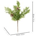Konstgjord tallgren med kottar, snötäckt, 28 cm, 6 stycken | Floristik24.se