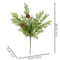Konstgjord tallgren med kottar, 28 cm, 6 stycken | Floristik24.se