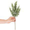 Konstsnötäckt tallkvist för blomsterarrangemang och adventsdekorationer, 40 cm, 3 stycken | Floristik24.se
