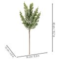Konstsnötäckt tallkvist för blomsterarrangemang och adventsdekorationer, 40 cm, 3 stycken | Floristik24.se