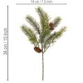 Konstgjord julgren, dekorativ gren med kottar | Floristik24.se