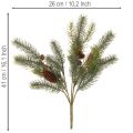 Konstgjord grangren med kondekoration, 41 cm | Floristik24.se