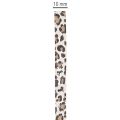Presentband leopardmönster för kreativ dekoration, krullband 10mm 100m | Floristik24.se