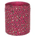 Dekorativt band, leopardmönster, rosa, rullband för presentinslagning och pyssel, 10 mm, 100 m | Floristik24.se