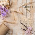 Krullband naturfiber presentband 10mm 100m | Floristik24.se