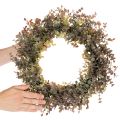 Konstgjord eukalyptuskrans, höstdekoration, rund, 45 cm | Floristik24.se