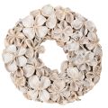 Floristik24 Krans med lotusblomma, naturlig dekoration, torkade blommor, 35 cm