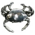 Dekorativ krabba, antikt silver, 12 cm | Floristik24.se