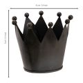 Metallkrona, liten dekorativ krona för bordsdekoration, 10 cm | Floristik24.se