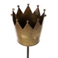 Dekorativ krona på pinne, vintagedekoration för krukväxter, 73 cm | Floristik24.se