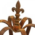 Vintage dekorativ krona patina metalldekor Ø20cm H28cm | Floristik24.se