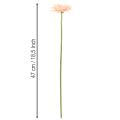 Konstgjorda Gerberablommor Aprikos 47cm 6st | Floristik24.se