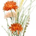 Floristik24 Konstgjorda ängblommor Orange konstgjorda blommor vid Pick sommargarnering