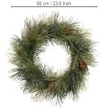 Konstgjord krans av tallkvistar med kottar 60 cm | Floristik24.se