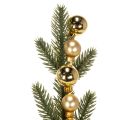 Konstgjord grangren med guldfärgade mini julgranskulor, 46 cm, 2 stycken | Floristik24.se