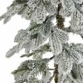 Floristik24 Konstgjord julgran smal snöad vinterdekoration H180cm