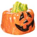 Floristik24 Dekorativ pumpafigur i keramik för höst och Halloween, 8 cm