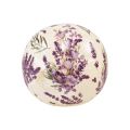 Floristik24 Keramikkula liten lavendel keramisk dekoration lila kräm Ø9,5cm
