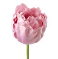 Floristik24 Konstgjorda tulpaner fyllda skymt rosa 84 cm - 85 cm 3st