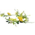 Floristik24 Konstgjorda blommor dekorativ hängare vår sommar gul vit 150cm