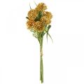 Floristik24 Konstgjorda blommor gul allium dekoration prydnadslök 34cm 3st i knippe