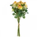 Floristik24 Konstgjorda blommor deco bukett ranunculus konstgjord gul 32cm