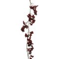 Floristik24 Konstgjord växt, hjortron, bärgirlang, röd vinterbär L180cm