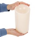 Stor LED-ljus för batteridrift med timer, varmvit, utomhus, 25 cm | Floristik24.se