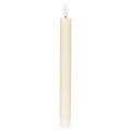 Floristik24 LED-konljus i vitt med varmvitt ljus, 24 cm, med timer, 2 st