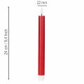LED-konljus, rött med varmvitt ljus, 24 cm, 2 st | Floristik24.se
