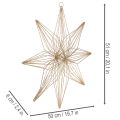 LED-dekorationsstjärna av tråd för upphängning, för inomhusbruk, batteridriven, 51 cm | Floristik24.se