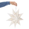 Julstjärne-LED-dekoration för upphängning, varmvit, inomhus, 38 cm | Floristik24.se