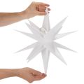 Dekorativ LED-stjärna, varmvit, utomhus, med timer, 40 cm | Floristik24.se