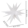 LED-stjärna Julstjärna Varmvit Timer Utomhus 60cm | Floristik24.se