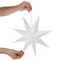 LED-hängande stjärna med timer, varmvit, utomhus, 38 cm | Floristik24.se
