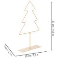 Julgranssilhuett med 60 varmvita lysdioder för bordsdekoration inomhus, 37 cm | Floristik24.se