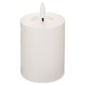 Floristik24 LED-blockljus, flimrande, med timer, Ø7 cm, 12 cm