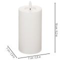 LED-blockljus, flimrande, med timer, Ø7 cm, 16 cm | Floristik24.se